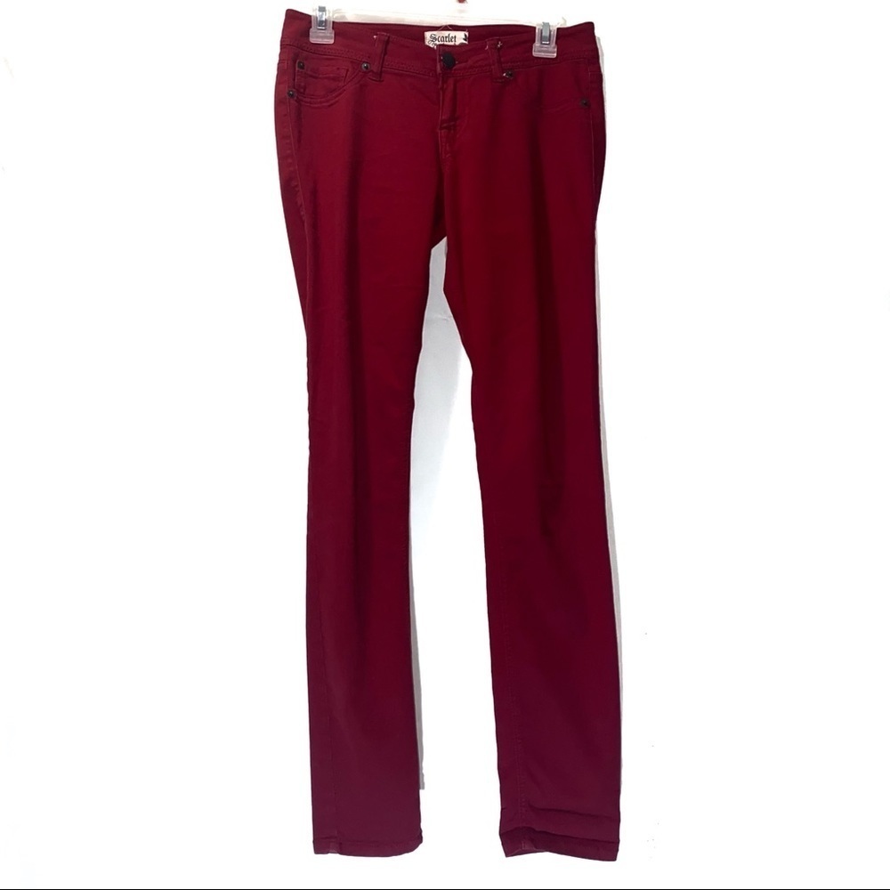 Scarlet Boulevard Red Skinny Jeans Women’s 26